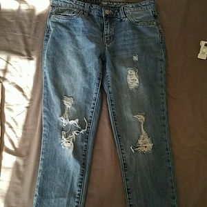 Gap sexy boyfriend fit distressed jeans